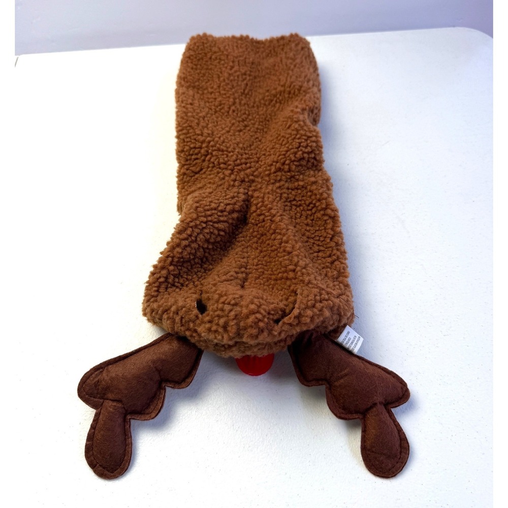 PetHoliday Reindeer Dog Costume Small Brown Sherpa Fleece Christmas Holiday Wear
